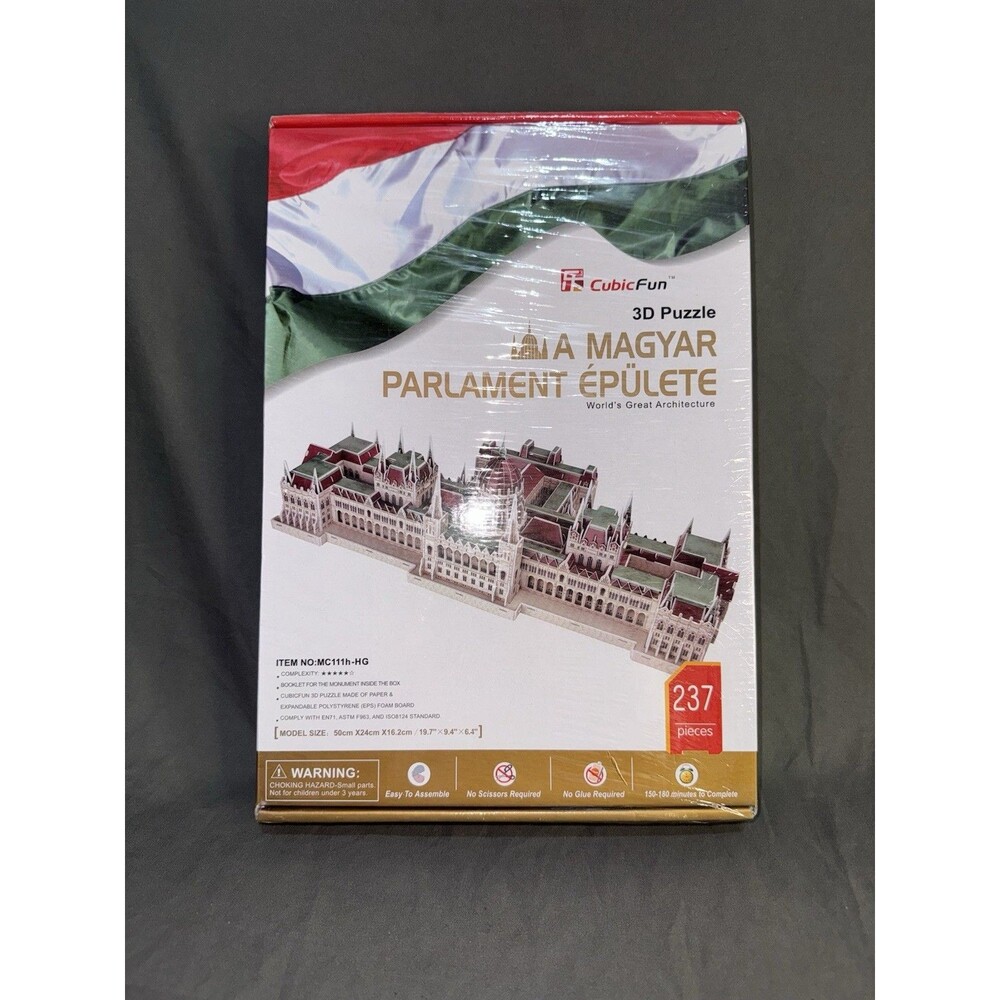 Brand New Cubic Fun 3D Puzzle Hungarian Parliament Building NIB 237 PCS Sealed